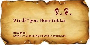 Virágos Henrietta névjegykártya